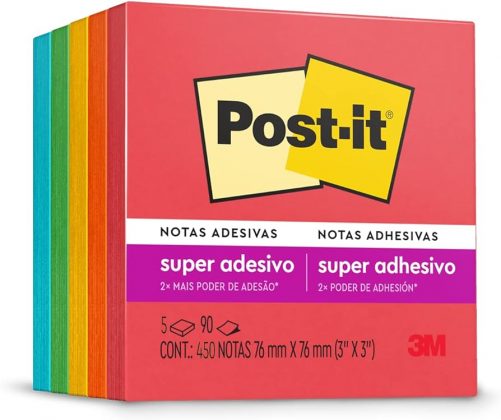 Hoje, mais de 50 anos após a criação do adesivo por Spencer Silver e quase 40 anos após o lançamento oficial do produto, o Post-it continua a ser uma ferramenta indispensável. (Foto: Post-it / 3M)