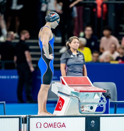 Alonso, que já havia encerrado sua participação nas Olimpíadas de 2024 sem conquistar medalhas, foi notícia recentemente ao anunciar nas redes sociais sua aposentadoria da natação aos 20 anos. (Foto: Instagram / @luanalonsom)