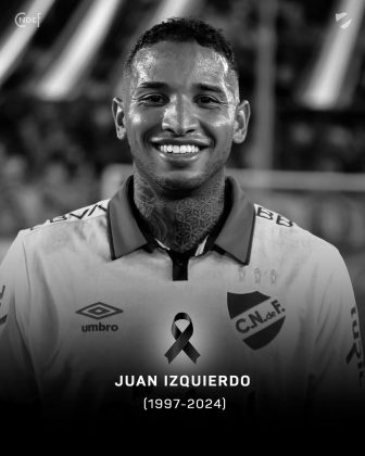 O atleta Juan Manuel Izquierdo, de 27 anos, faleceu na noite desta terça-feira. (Imagem: instagram @nacional)