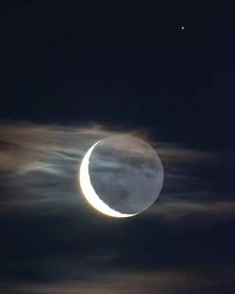 A atmosfera terrestre influencia na variação de cores da Lua (Imagem: instagram marcella_giulia_pace)