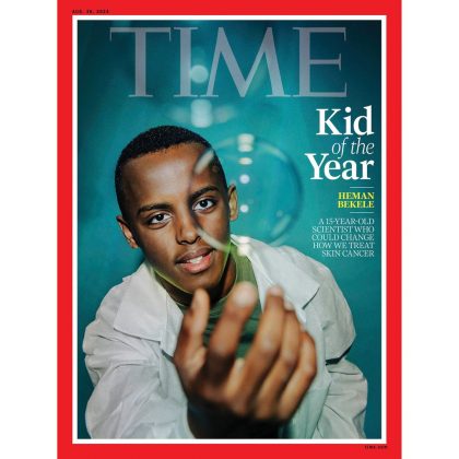 Heman Bekele foi eleito "Criança do Ano" pela revista TIME aos 15 anos. (imagem: instagram)