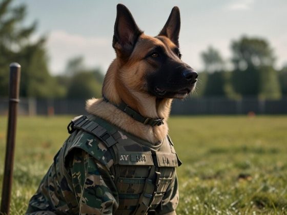 Nos Estados Unidos, os cães militares possuem patentes superiores às de seus próprios soldados (Foto: Freepik)