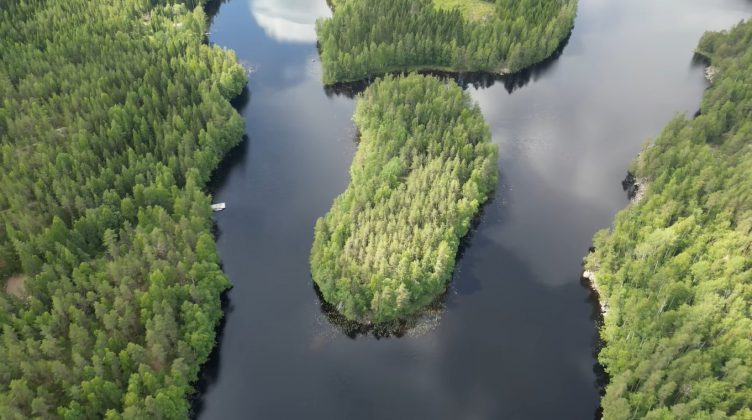 Oliver Russell, um norte-americano, e sua namorada, Helena Tomaszewska, decidiram adquirir uma ilha em Helsinque, na Finlândia (Foto: Reprodução/YouTube/Off Grid Island)