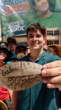 O vereador de 27 anos é conhecido por sua luta em defesa do meio ambiente (Foto: Reprodução/Instagram/@gabrielbiologia)