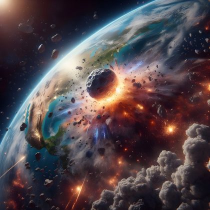 Estudo liderado pela Dra. Nadja Drabon sugere que o meteorito que colidiu com a Terra há 3,26 bilhões de anos impulsionou a vida primitiva (Foto Ilustrativa: Pixabay)