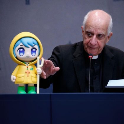 A personagem representará o Vaticano na Expo 2025, no Japão. (Imagem: reprodução Instagram)