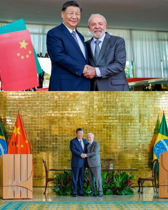 Xi Jinping presenteou o Brasil com 1 grama de solo lunar para pesquisas científicas (Imagem: reprodução instagram/ @Ricardostuckert)