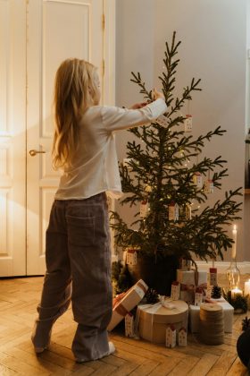 Nos Estados Unidos, por exemplo, as famílias costumam montar a árvore no Dia de Ação de Graças, que ocorre na última quinta-feira de novembro (Foto: Pexels)