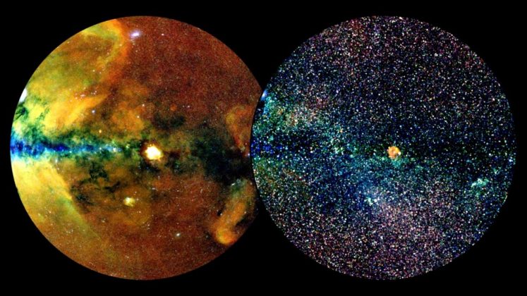 Eles descobriram que a bolha tem um túnel apontando para a direção da constelação de Centauro (Foto: Reprodução/MPE, J. Sanders für das eROSITA-Konsortium)