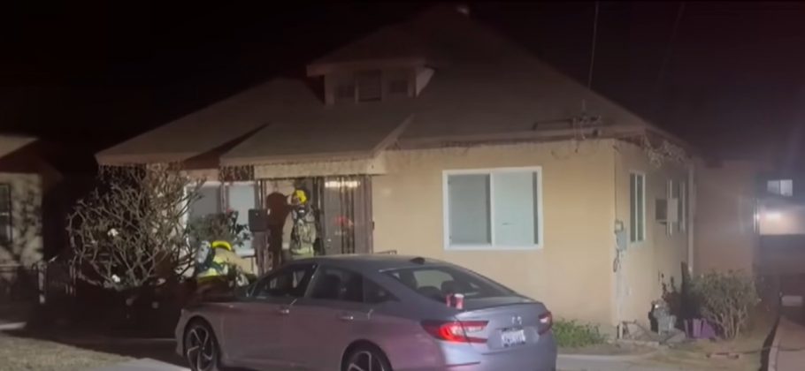 No entanto, nos últimos dias, os ruídos aumentaram e pareciam responder aos passos da casa. Desconfiados, eles chamaram a polícia. (Foto: Reprodução/NBC Los Angeles)