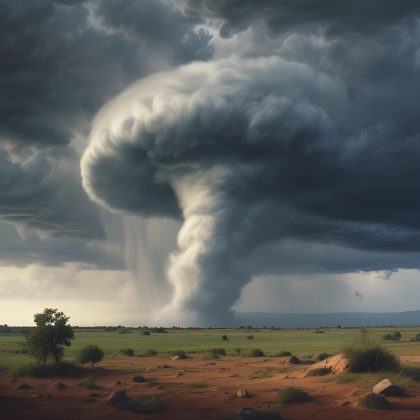 ipar explicou que a marca foi formada por vórtices de sucção, típicos de tornados fortes (Foto: Pixabay)