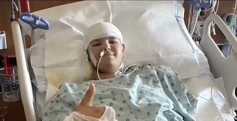 Jovem de 17 anos sobrevive após ser eletrocutado, sofrer queimaduras em mais de 60% do corpo e perder um braço (Foto: Reprodução/KWTX News10)