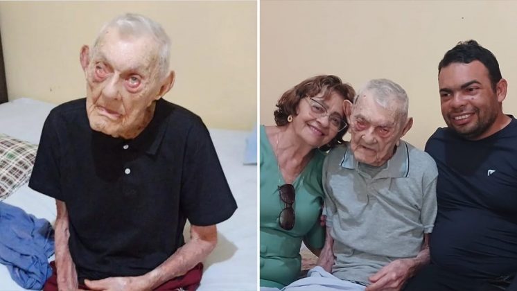 João Marinho Neto, um brasileiro de 112 anos, assumiu o título de homem mais velho do mundo (Foto: Guinness Book Records)