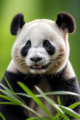 A lentidão dos pandas está relacionada à sua dieta baseada em bambu. (Imagem: pixabay)