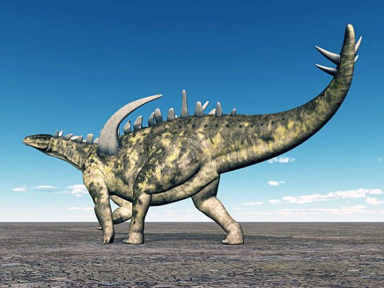 Chamado de Apex, o fóssil de dinossauro mede cerca de 3,5 metros de altura e 8,2 metros de comprimento do nariz até a cauda, e foi vendido a um patamar de US$ 44,6 milhões. (Foto: iStock)