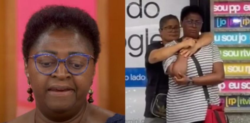 Sandra Regina Monteiro viveu 40 minutos de tensão na última segunda-feira (9), na Avenida Paulista, após uma mulher a abordar com uma faca no pescoço (Foto: Reprodução/Globo)