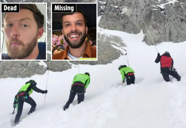 Harris foi encontrado em uma área remota e coberta de neve, a cerca de 2.600 metros de altitude, próximo ao passo Conca (Foto: X)