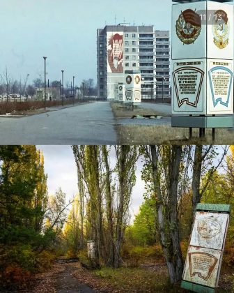 "Hoje, Chernobyl se tornou um local de turismo peculiar." (Imagem: reprodução Instagram)