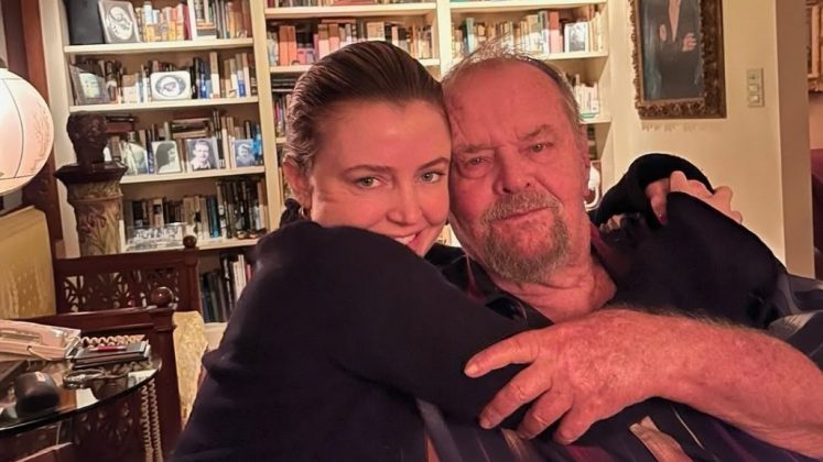 Jack Nicholson, atualmente com 87 anos, ao lado da filha, Lorraine Nicholson, de 34 (Foto: Reprodução/Instagram)