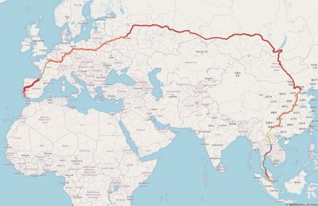 É uma viagem de calma, cheia de belas paisagens e novas culturas (Foto: Reprodução/Google Maps)