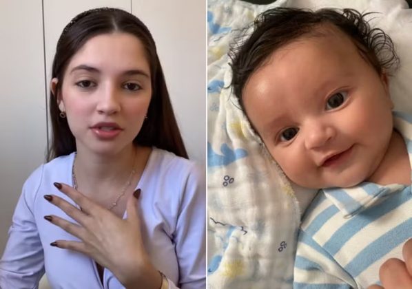 Beatriz não sabia da gravidez. Durante os nove meses, não apresentou sintomas claros e teve ciclos menstruais aparentemente regulares (Foto: Reprodução/TikTok)