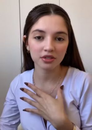 Beatriz Lopes Miranda, 25, analista de marketing em São Paulo, passou por uma surpresa inesperada (Foto: Reprodução/TikTok)