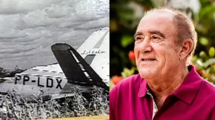 Você sabia? Renato Aragão, o eterno Didi, sobreviveu a uma queda de avião que matou 13 pessoas (Foto: Reprodução/TV Paraíba)