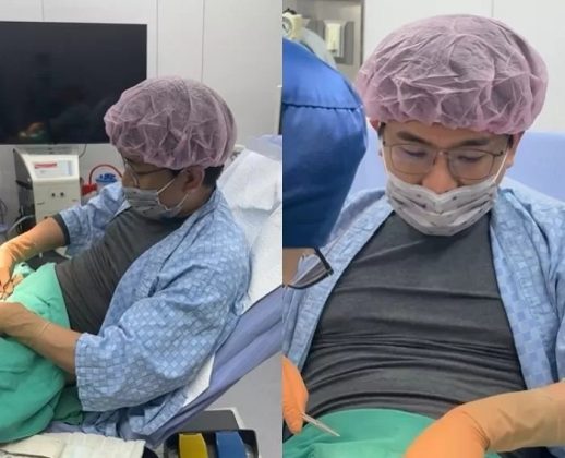 Médico taiwanês realiza vasectomia em si mesmo e compartilha vídeo do procedimento nas redes sociais (Foto: Reprodução/Facebook)