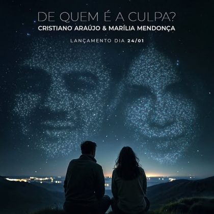 A gravadora Som Livre anunciou o lançamento de uma música inédita gravada por Marília Mendonça e Cristiano Araújo. A faixa, intitulada De Quem é a Culpa?, une as vozes dos artistas em um dueto emocionante (Foto: Reprodução/SomLivre)