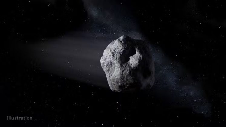 A conclusão surpreendeu: o asteroide é, na verdade, um pedaço da Lua, ejetado há milhares de anos após um grande impacto (Foto: NASA)