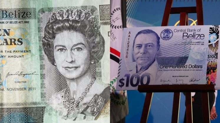 Belize anunciou mudanças históricas em sua moeda ao substituir a imagem da Rainha Elizabeth II por figuras icônicas de sua luta pela independência (Foto: X)