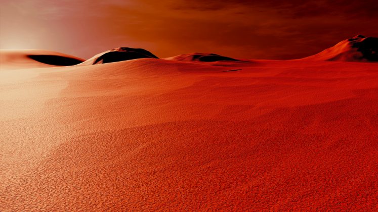 A pesquisa, que analisou ambientes terrestres com características semelhantes às do Planeta Vermelho, indicou que as profundezas de Acidalia Planitia, uma vasta planície no hemisfério norte marciano, podem ser um dos melhores locais para explorar (Foto: Unsplash)