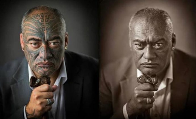 As fotos do século XIX não conseguiam capturar as tatuagens Maori corretamente. (Imagem: reprodução Instagram)