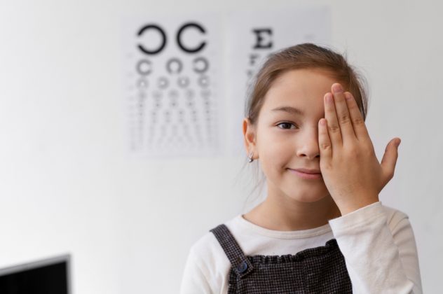 Especialistas como o oftalmologista pediátrico Mauro Plut alertam que é essencial que pais e professores fiquem atentos a sinais. Alguns deles incluem fechar um dos olhos para enxergar, posicionar objetos muito próximos ao rosto, dores de cabeça frequentes ou dificuldade de acompanhar a lição (Foto: Freepik)