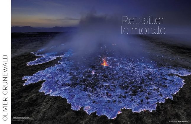 Os gases sulfurosos entram em combustão e criam o efeito luminoso. (Imagem: reprodução Instagram)