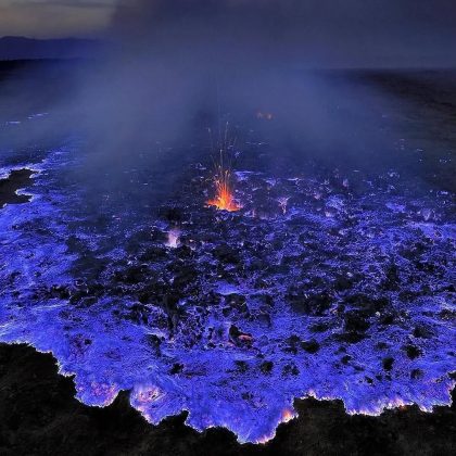 As temperaturas podem atingir até 600°C no local. (Imagem: reprodução Instagram)