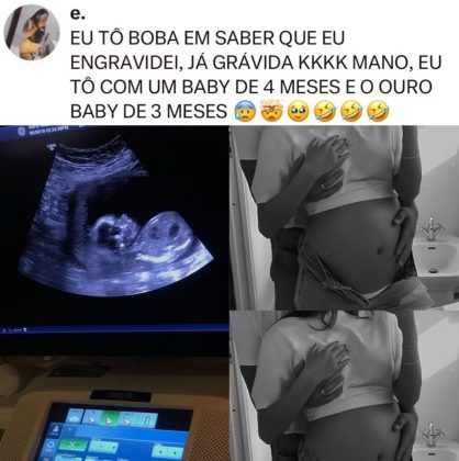 Evelyn Silva, de 22 anos, revelou que engravidou enquanto já estava grávida, um fenômeno raro chamado superfetação (Foto: Reprodução/Instagram)