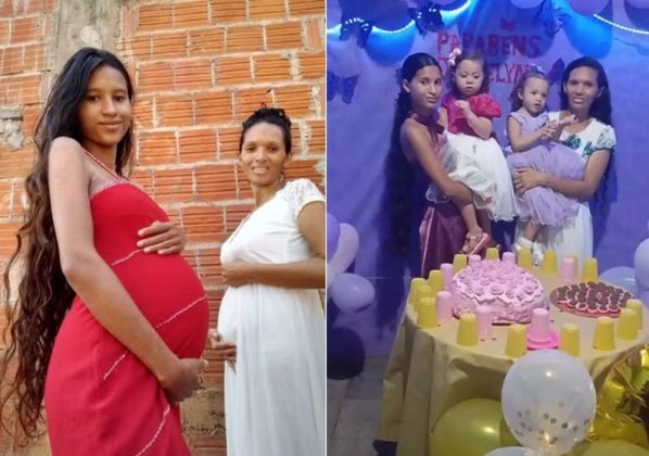 Mãe e filha, que se casaram com dois irmãos, deram à luz em datas próximas (Foto: Reprodução/Instagram)