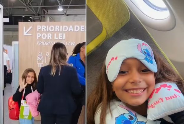 Menina de 9 anos viaja sozinha do Brasil até a Irlanda (Foto: Reprodução/Instagram)