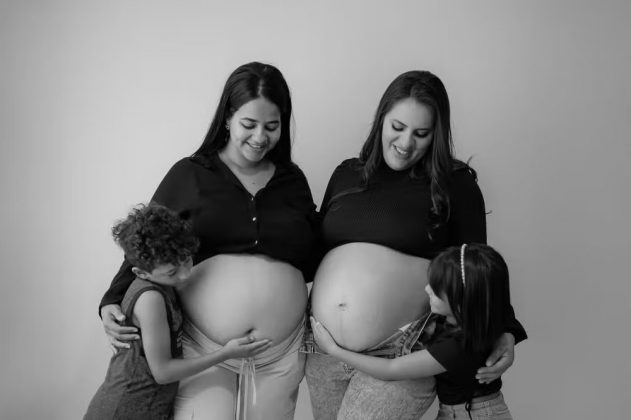 Melhores amigas engravidam em períodos próximos pela segunda vez (Foto: Reprodução/Revista Crescer)