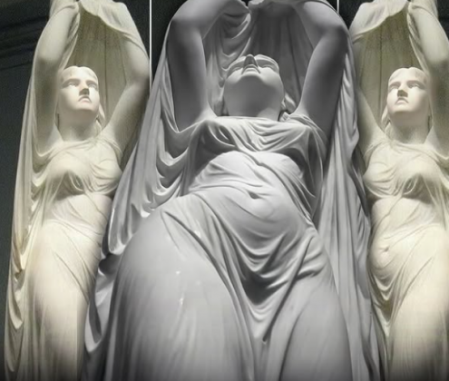 A obra retrata o momento exato em que Undine emerge das águas. (Imagem: reprodução Instagram)