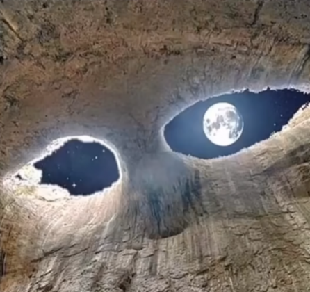 A Caverna Prohodna impressiona pela grandiosidade. (Imagem: reprodução Instagram)