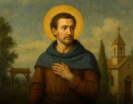 São Drogo é um dos personagens mais singulares do santoral católico. (Imagem: reprodução Instagram)