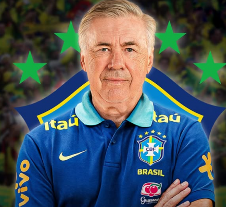 Carlo Ancelotti é o novo técnico da Seleção Brasileira. (Imagem: reprodução Instagram)