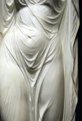 A escultura celebra a fusão entre o mundo material e o espiritual. (Imagem: reprodução Instagram)