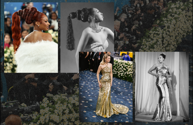 A escolha do look evocou o glamour clássico de Baker, ao mesmo tempo em que celebrava sua força política e histórica (Foto: X)