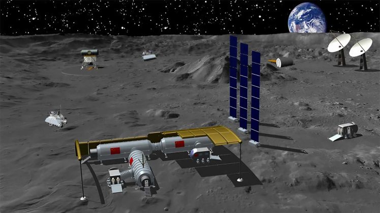 Em um novo capítulo da corrida espacial, China e Rússia anunciaram um acordo de cooperação para construir uma usina de energia nuclear na superfície da Lua (Foto: X)